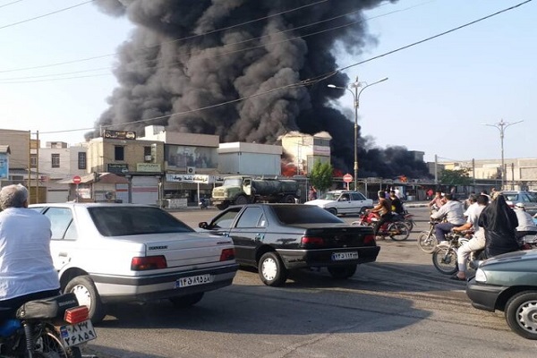 آتش‌سوزی بازارچه ساحلی دیلم