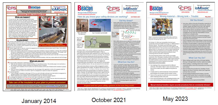 BEACON SAFETY MASSAGE - ایمنی فرآیند - December 2025 - Loss of Primary Containment (LOPC) events start an incident
