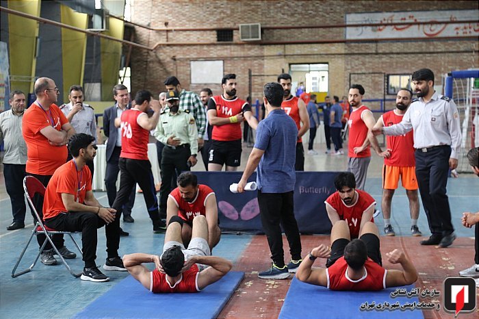 آغاز رقابت های آزمون استخدامی ورزشی سازمان آتش نشانی تهران