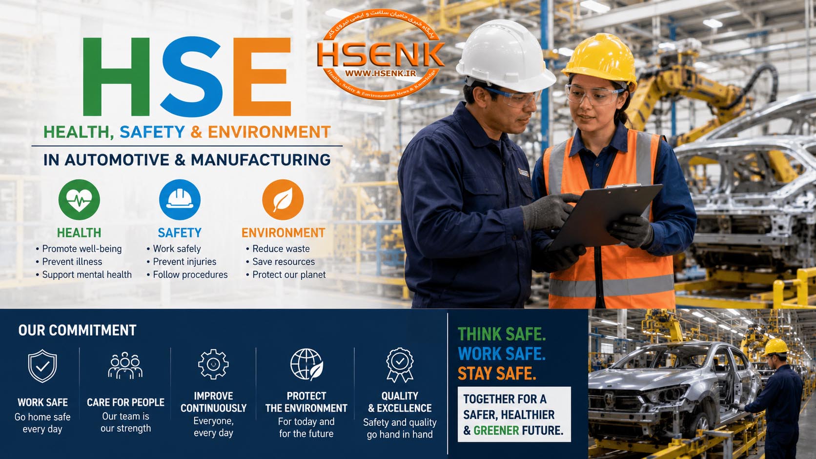 HSE در خودروسازی و صنایع تولیدی