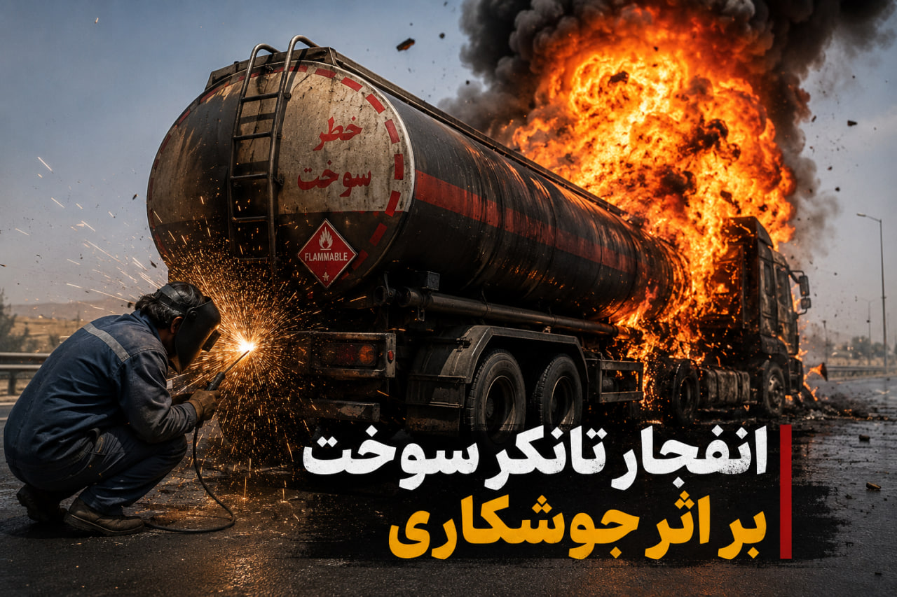 مرگ کارگر جوشکار بر اثر انفجار تانکر سوخت در سیستان و بلوچستان