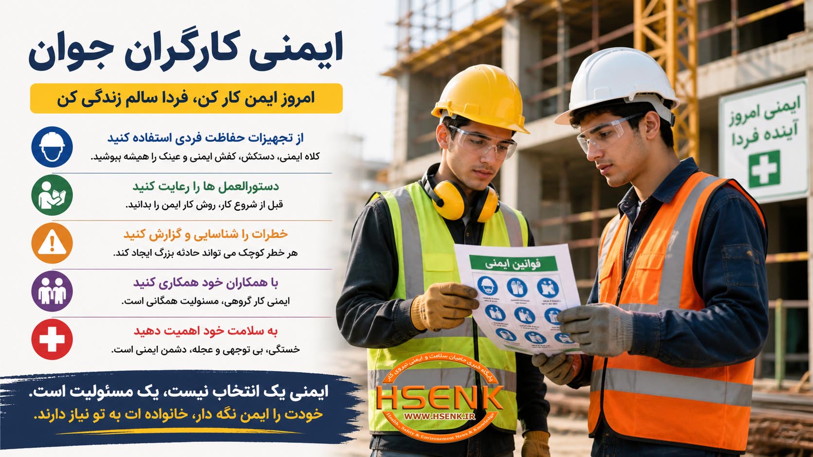 ایمنی کارگران جوان