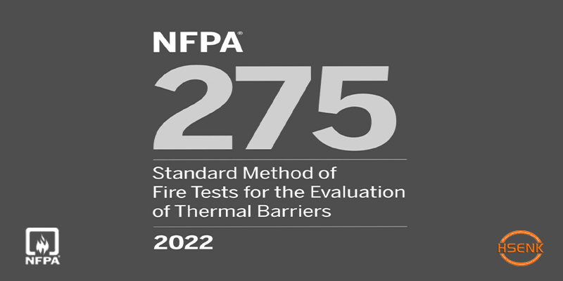 NFPA 275 Standard Method of Fire Tests for the Evaluation of Thermal Barriers