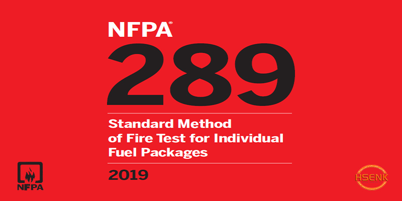 NFPA 289 Standard Method of Fire Test for Individual Fuel Packages