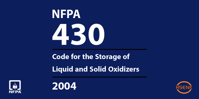 NFPA 430 Code for the Storage of Liquid and Solid Oxidizers