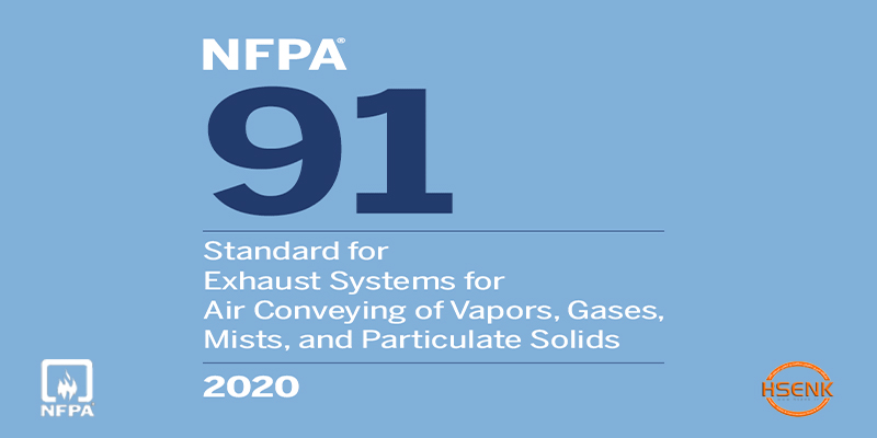 NFPA 91 Standard for Exhaust Systems for Air Conveying of Vapors, Gases, Mists, and Particulate Solids
