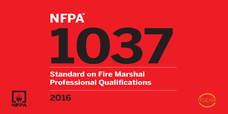 NFPA 1037 Standard on Fire Marshal Professional Qualifications
