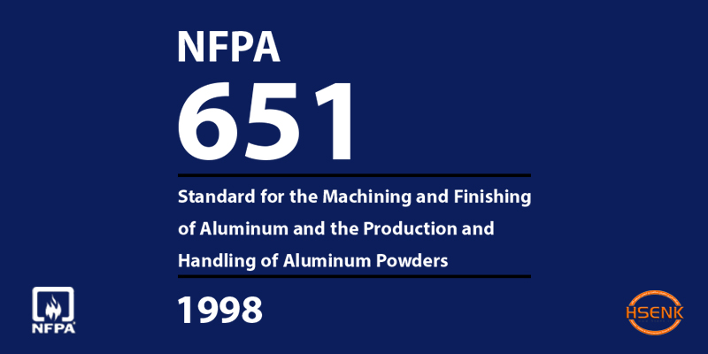 NFPA 651 Standard for the Machining and Finishing of Aluminum and the Production and Handling of Aluminum Powders