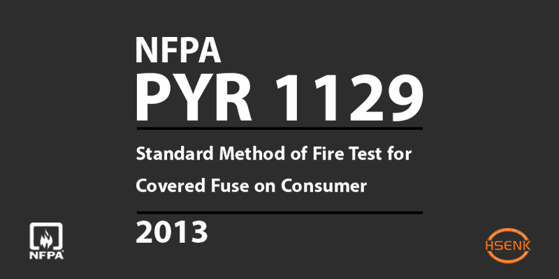 PYR 1129 Standard Method of Fire Test for Covered Fuse on Consumer Fireworks