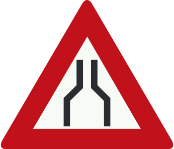 جاده باریک می‌شود