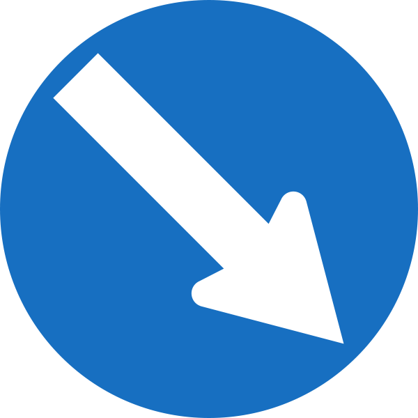 عبور از سمت راست مجاز است