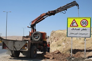 حدود ۵ هزار علائم ایمنی در جاده‌های شمال سیستان و بلوچستان نصب شد