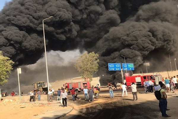 🎥آتش سوزی خط لوله نفت در قاهره مصر