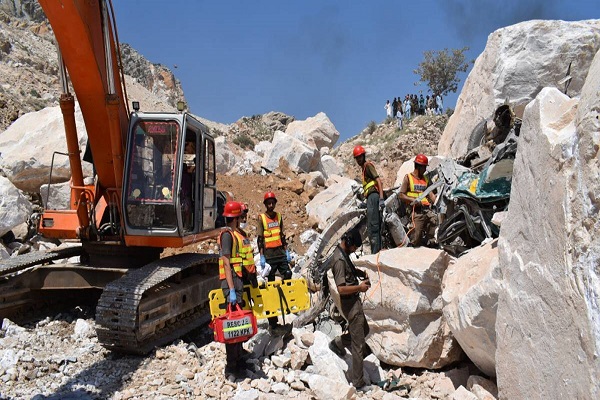 حادثه معدن سنگ مرمر در پاکستان ۲۶کشته و زخمی برجای گذاشت