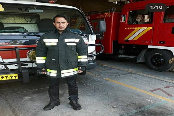 شهادت «مجتبی اکبری» یکی از آتش نشانان ایستگاه شماره ۷ اصفهان