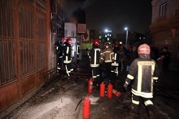 مهار آتش‌سوزی تعویض روغنی در مشهد