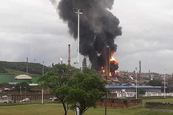 انفجار در دومین پالایشگاه بزرگ نفتی آفریقای جنوبی