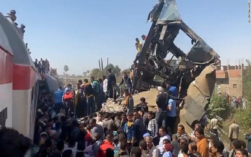 برخورد قطارها در مصر ۳۲ کشته برجا گذاشت