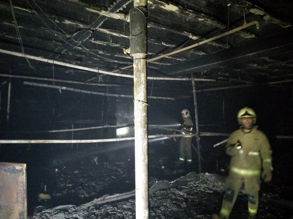 فوت یک کارگر در اثر آتش سوزی در ساختمان نیمه کاره خیابان آجودانیه