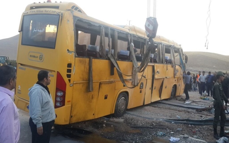 واژگونی اتوبوس مسافربری در کرمانشاه پنج مصدوم به جا گذاشت