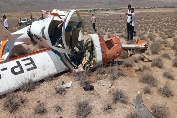 مرگ ۲ نفر در حادثه سقوط یک فروند هواپیمای آموزشی در خراسان شمالی