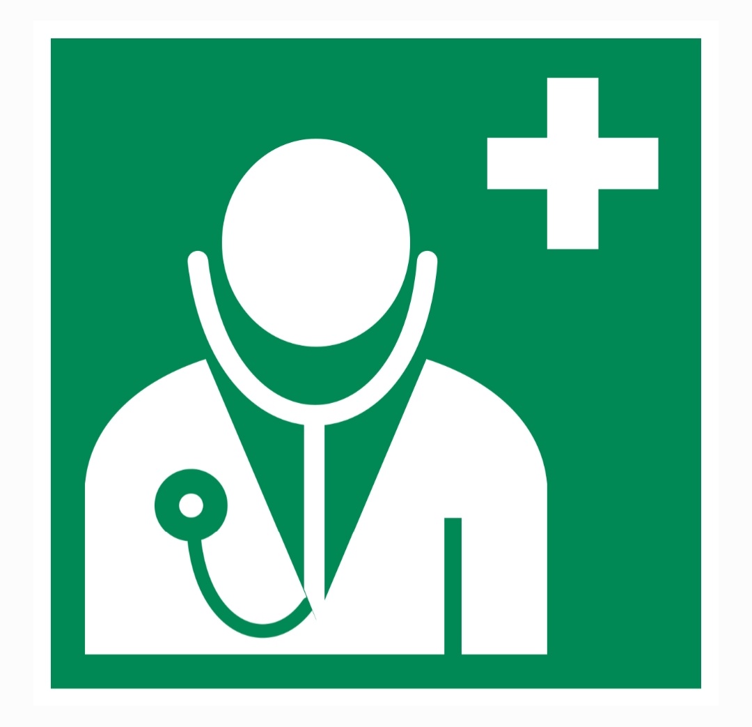 علائم ایمنی دکتر یا خدمات بهداشتی