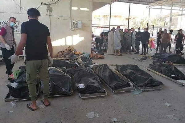 آتش سوزی بیمارستان الحسین (ع) عراق جان ۹۲ تن را گرفت