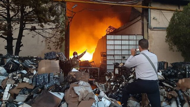 آتش‌سوزی انبارهای سازمان اموال تملیکی