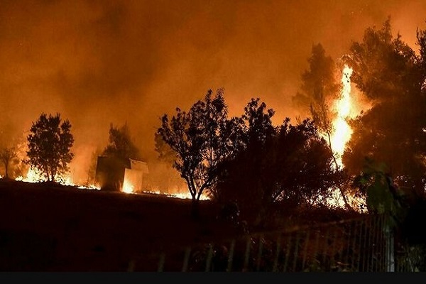 آتش‌سوزی‌های جنگلی جدید در حومه آتن