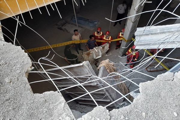 سقوط مرگبار ۲ کارگر از طبقه شانزدهم برجی در غرب تهران