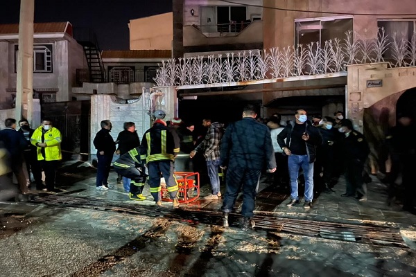 آتش سوزی ساختمان مسکونی در کرمانشاه ۲ فوتی و ۲۰ مصدوم بر جای گذاشت