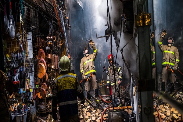 جزئیات آتش سوزی بازار کفاش های تهران