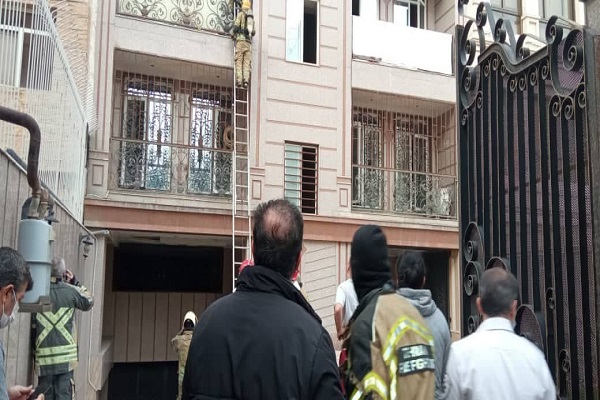 انفجار و آتش سوزی منزلی در تهران یک کشته و ۳ مصدوم داشت