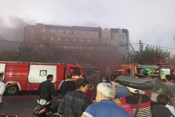 آتش‌سوزی مرگبار مجتمع مسکونی در مجیدیه + عکس