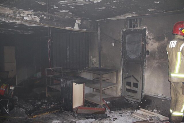آتش سوزی ساختمان اداری-تجاری در محدوده ستارخان