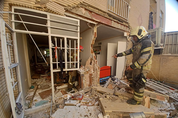 انفجار ساختمان مسکونی در تهرانپارس