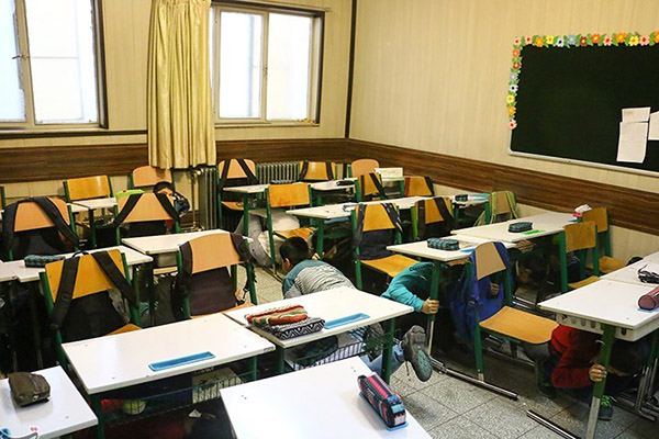 برگزاری مانور زلزله و ایمنی در مدارس کشور