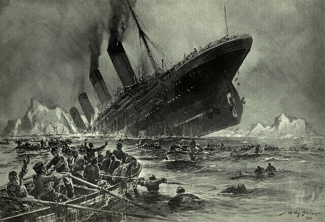 غرق شدن کشتی تایتانیک (۱۹۱۲)