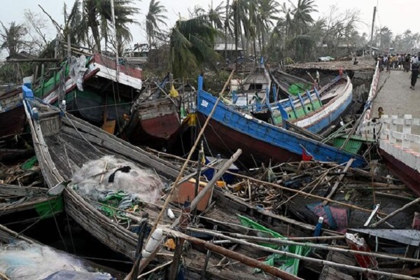 توفان «موکا» در میانمار احتمالا صدها کشته برجا گذاشته است