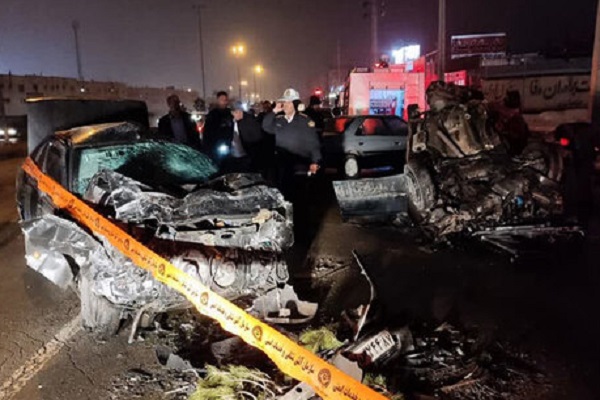 تصادف ۳۰ دستگاه خودرو در اتوبان قزوین – کرج