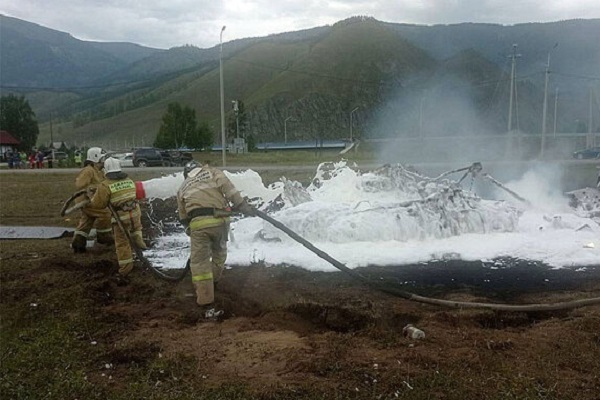 ۱۵ کشته و زخمی در حادثه سقوط بالگرد در روسیه