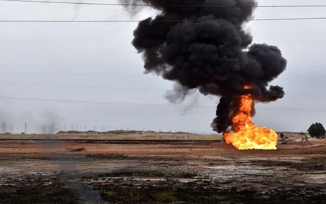 انفجار خط لوله انتقال نفت عسلویه به پالایشگاه نفت بندرعباس با ۲ کشته