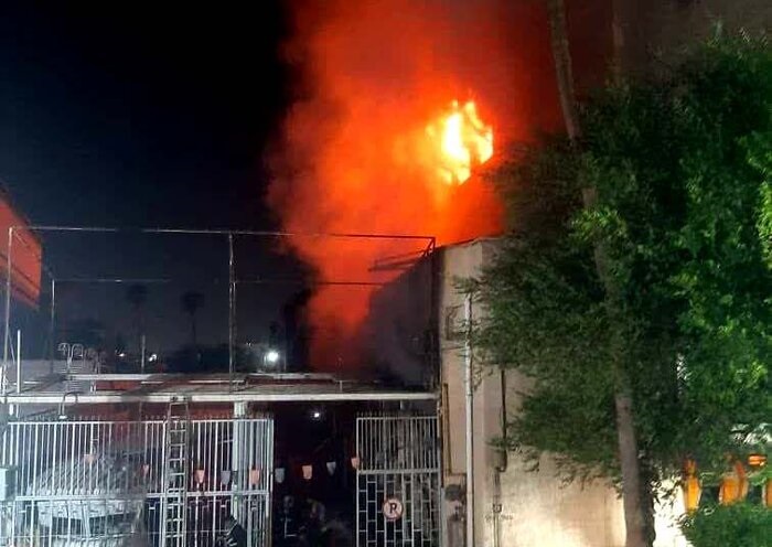 🎥 یک شعبه بانک ملی اهواز دچار آتش‌سوزی شد
