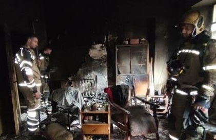 آتش سوزی مرگبار یک شهروند در منزل مسکونی