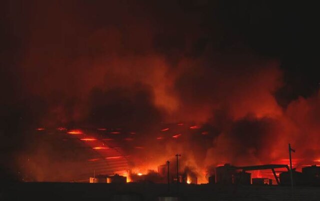 🎥 آتش‌سوزی در بازاری در اربیل عراق؛ ۵۰ نفر مصدوم شدند