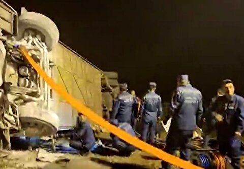 🎥 ویدئو/ تصادف مرگبار اتوبوس ایرانی در ارمنستان
