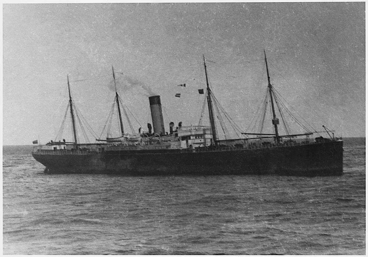SS Californian on the morning after Titanic sank.