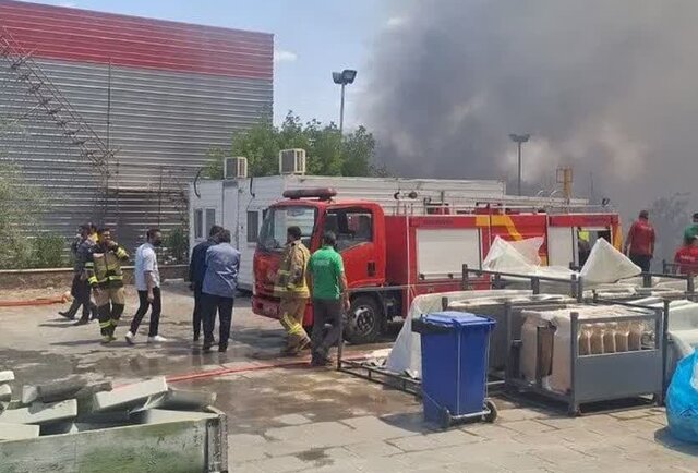 ‌وقوع آتش‌سوزی و انفجارهای گسترده در شهرک کاسپین قزوین