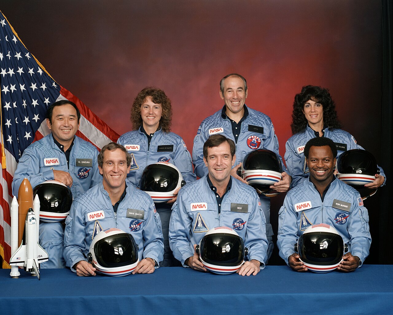 تصاویر 7 فضانورد کشته شده در حادثه انفجار شاتل فضایی چلنجر در سال 1986