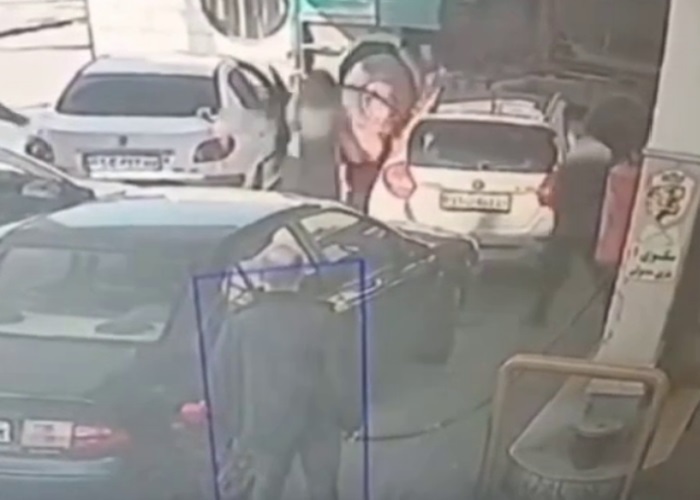 🎥ویدئو/آتش گرفتن راننده در پمپ بنزین بابل